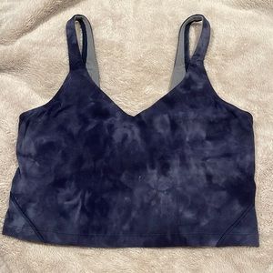 True Navy Diamond Dye lululemon Align tank size 10